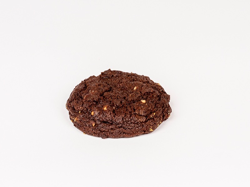 A dark chocolate walnut cookie